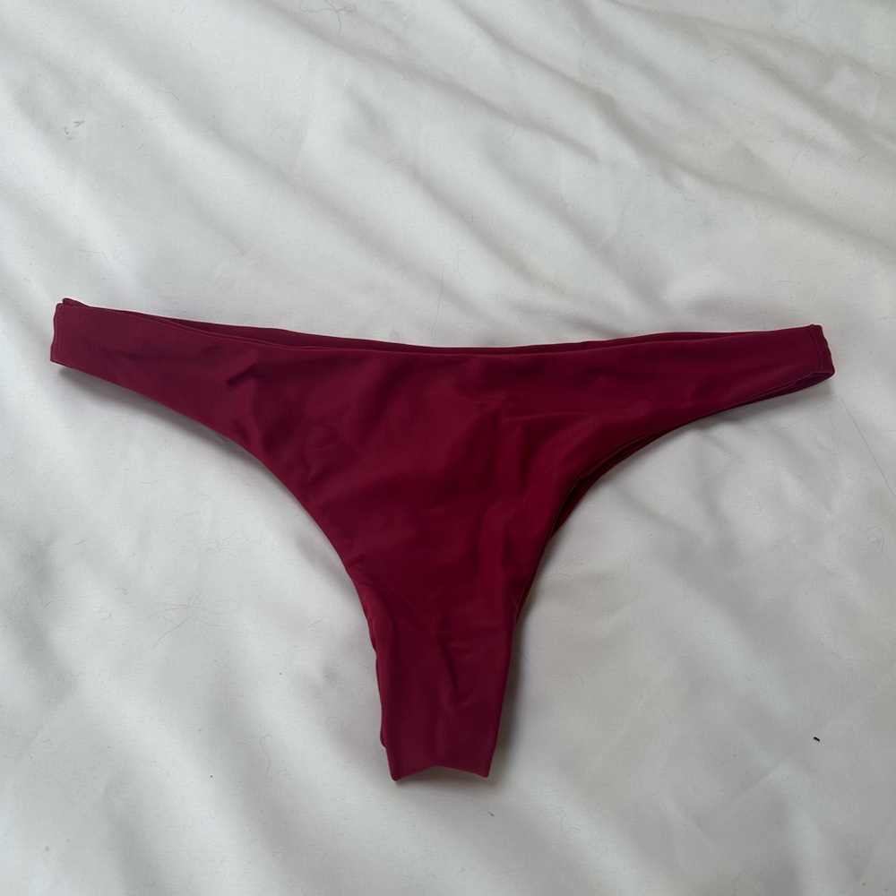 Mikoh Red Thong Bikini Bottom